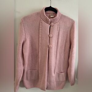 NWOT Gorgeous 100% Alpaca Raymis Pink Cardigan - Size XL
